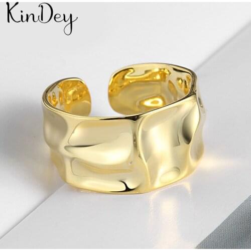 Romantic Charming Open Smooth Chains Ring for Women Vintage Boho Knuckle Party Rings Gothic Punk Jewelry Gifts for Girls 2021