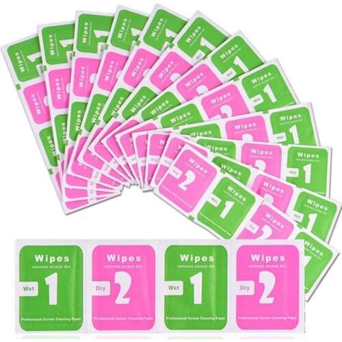 100Pcs/Lot Camera Lens Cleaning Cloth LCD Screens Dust Removal Wet Dry Wipe Paper Mobile Phones Screen Cleaning Kit