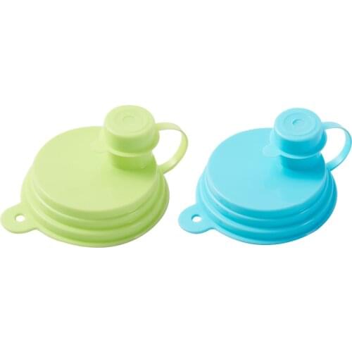 Silicone Cover Food Grade Silicone 2PCS Drinks Leakproof Cartoon Cup Cover Anti-dust Preservation Creative Cute