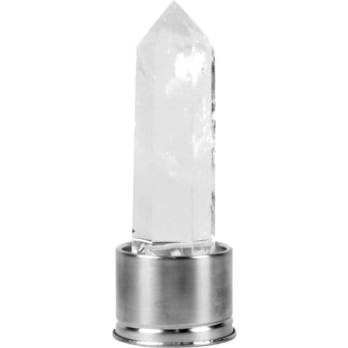 Natural Quartz Gemstone Glass Water Bottle Direct Drinking Glass Cup Crystal Stone Obelisk Healing Wand Glass Bottle Dropship
