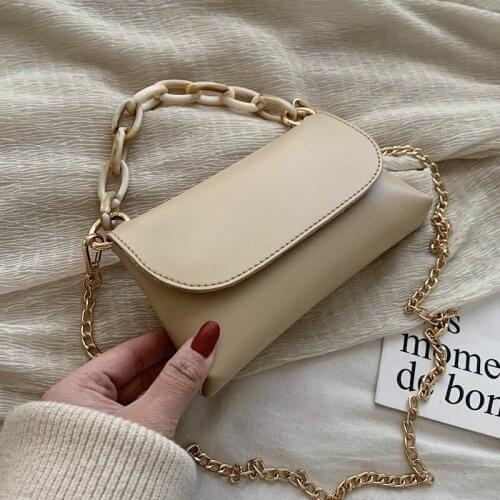 CROWDALE Baguette for women shoulder messenger bag PU Leather zipper fashion small crossbody bags soild handbags and purses