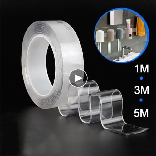 Universal Nano Tape Washable Reusable Tape-transparent Double-sided Waterproof Tape Adhesive Party Supplies