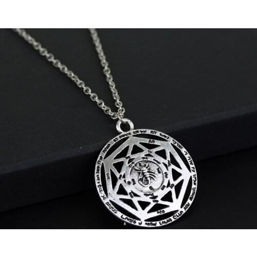 MQCHUN Jewelry Accessories Evil Supernatural Dean Winchester Demon Seven Stars Necklace for Women Men-30