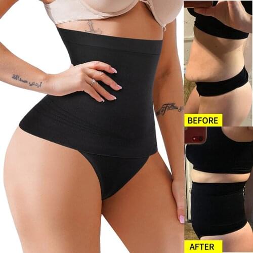 Women Waist Cincher Girdle Tummy Control Thong Panty High Waist Body Shaper Slimming Underwear Brief Faja Shapewear