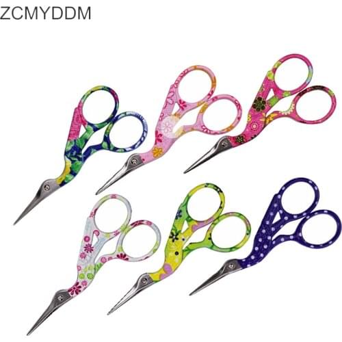 ZCMYDDM 1pc Stork Shaped Embroidery Scissors Stainless Steel Dressmaker Shears for Fabric Cutting Craft NeedleWork Sewing Tools