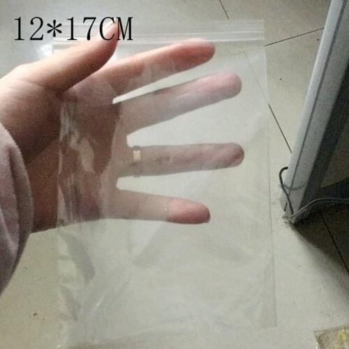 New 10Pcs/Lot 12*17CM Zip Lock Bags Clear Poly Bag Reclosable Plastic Baggies Gift Candy Package Gifts Bags/Pouches