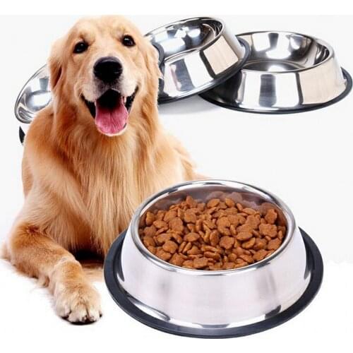 2021 New Dog Cat Bowls Stainless Steel Travel Footprint Feeding Feeder Water Bowl For Pet Dog Cats Puppy Home Outdoor Food Dish