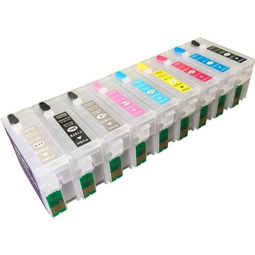 9PCS P600 ink cartridges T7601-T7609 Refillable ink cartridges 30ML For Epson SureColor SC-P600 Printer
