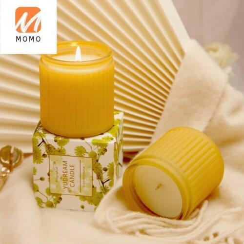 Aromatherapy Candle Essential Oil Smoke-Free Fragrance Bedroom and Household Soothing and Sleeping Aid Fragrance Soy Candle