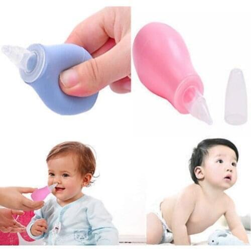 Newborn Baby Children Nose Aspirator Toddler Nose Cleaner Infant Snot Vacuum Sucker Soft Tip Cleaner Baby Care Products
