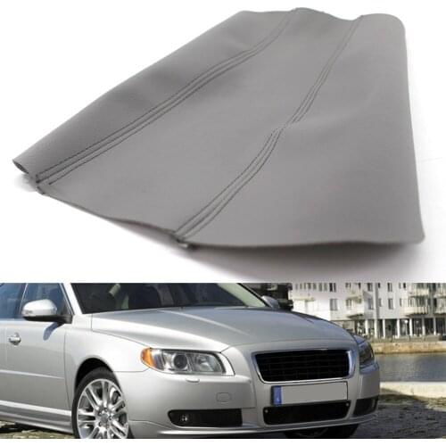 Car Synthetic Leather Center Console Armrest Cover Cap Protector Replacement for VOLVO S80 1999-2006 Auto Interior Accessories