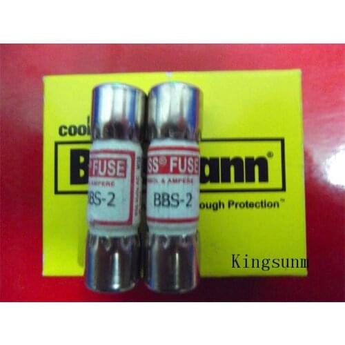 Free shipping 5pcs BBS-2 fuse ceramic BUSSMANN 10X35 2A 600V original genuine product