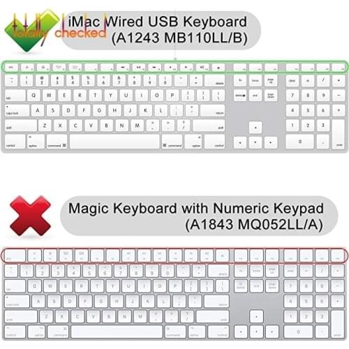 For Mac G5 Skin Protective Skin Desktop Protector Colorful Silicone Skin With Numeric Keypad For Apple Keyboard Cover iMac G6