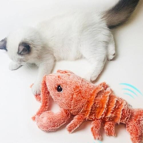 Electric Shake Toy Fish For Cat Toys Dancing Moving Wagging Lobster Funny Catnip Cats Dogs Scratcher Pets Toy USB Charging