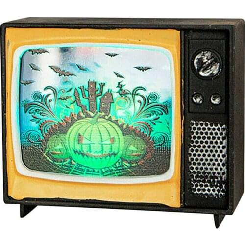 Hot Sale Halloween Ornament Television Light Retro Light Holiday Party Decoration