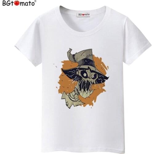 BGtomato T shirt Halloween funny t shirts new design cool skull tshirt women Cheap sale brand top tees summer clothes
