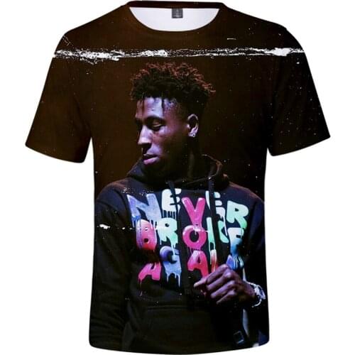 Hot Rapper Blueface 3D Print T-shirt Men And Women Summer Fashion Casual Short Sleeve Blue Face Hip Hop T Shirts Trendy Clothes