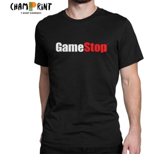 Gamestop T-Shirt Men Wallstreetbets GME WSB Stock Stonks Trader Meme Cool Cotton Tee Shirt Crewneck T Shirts Printed Clothes