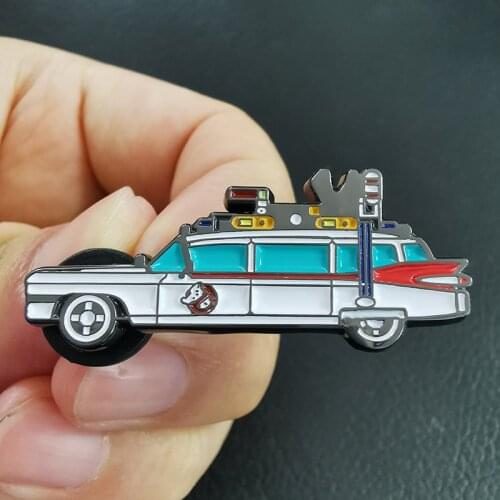 Ghostbusters Ecto-1 pin brooch