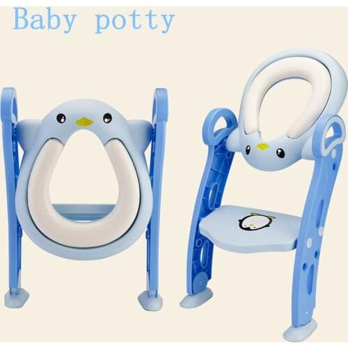 Hot Sale Safety Baby Step Ladder Chair Kids Foldable Toilet Trainer Infant Non-slip Safety Potty Seat