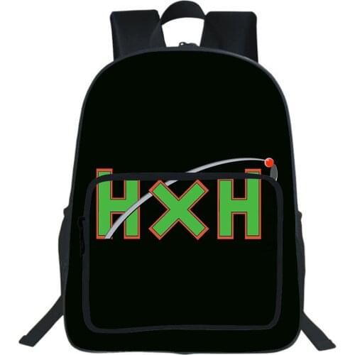 Hunter X Hunter Backpack Child Schoolbag Kawaii Bookbag Killua Eyes Killua HxH Anime Student Backpack Boys Girls Rucksack