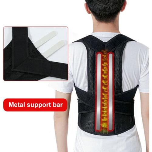 Medical Bone Shoulder Posture Corrector for Women Men Adjustable Upper Back Brace Lumbar Support Prevent Slouching Pain Relief