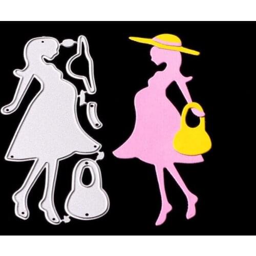 Metal pregnant woman Cutting Dies Stencils for DIY Scrapbooking/photo album Decorative Embossing DIY Paper Cards
