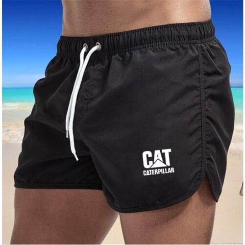New Mens Swim Shorts Quick Dry Summer Beach Board Swimwear Fashion Volley Shorts CAT Swimming Trunks Shorts