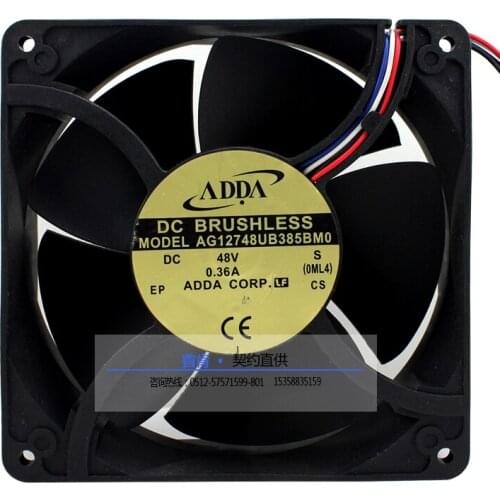 NEW ADDA AG12748UB385BM0 12738 127mm 48V 0.36A frequency cooling fan