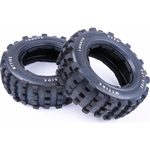 Front or Rear Knobby Tire Skin 2pc FOR 1/5 HPI Rovan MCD KINGMOTOR Baja 5t 5sc Dbxl TRUCK RC CAR PARTS