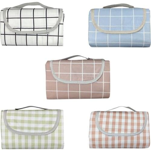 150x200cm Camping Mat Waterproof Outdoor Plaid Blanket Portable Picnic Pad Hiking Ground Mattress Washable Lawn Games Pad