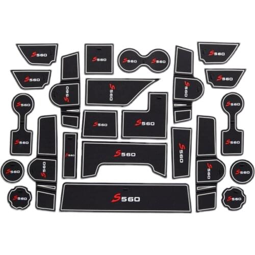 Car Anti-Dirty Pad Door Groove Gate Slot Cup Armrest Storage Pad Anti-Slip Mat For Dongfeng Fengguang S560