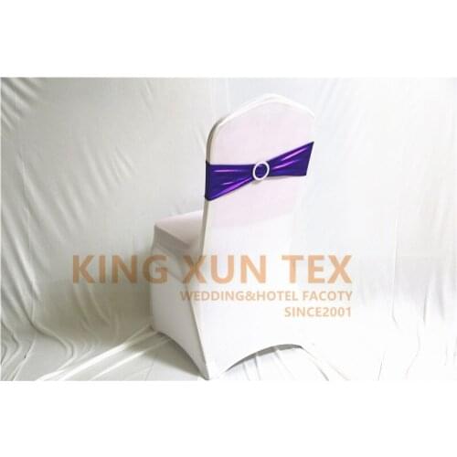 200pcs Bronzing Coated Lycra Chair Band \ Spandex Chair Sash For Banquet Wedding Decoration