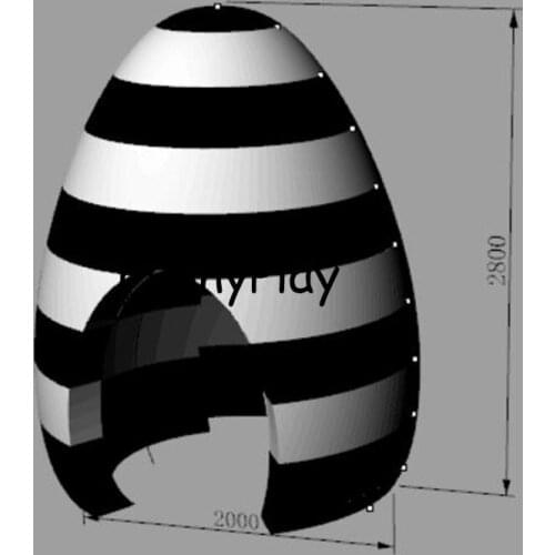 Party and Wedding Backdrop quare Inflatable with Strip Lights inflatable egg shape show room for fair inflatable luna tent
