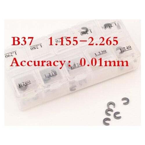 Injector gasket ring gasket group B37 size 1.155-2.265 mm Common Rail Injector adjustment gasket group accuracy 0.01 mm