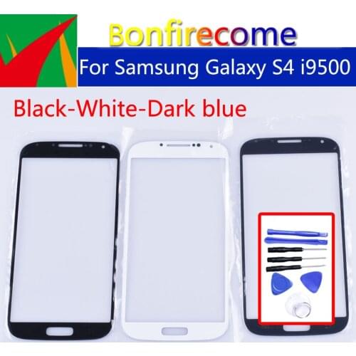 S4 Touchscreen For Samsung Galaxy S IV S4 i9500 i9505 i9506 i9515 i337 GT-i9505 LCD Front Outer Glass Touch Screen Lens 5.0"