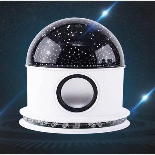 LED mini bluetooth speaker RGB rotating stage starry sky night light multifunctional home party lighting atmosphere decoration