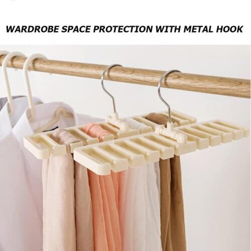 Tie Waistband Scarf Storage Rack Hanger Shelf Closet Wardrobe Organizer Stand Home Storage Shpplies 30.5*12.3*7.5cm
