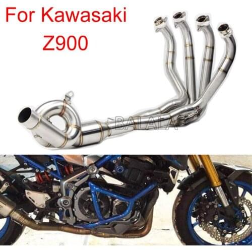 Motorcycle Exhaust Slip On Front Pipe Header Link Pipe Stainless Steel Muffler Tube Pipe Adapter For Kawasaki Z900