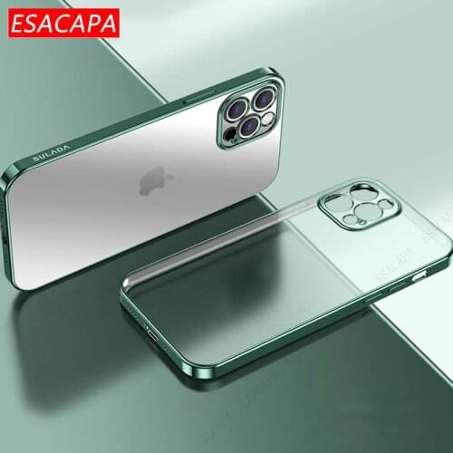 Protection Camera Lens Silicone Case For Iphone 13 Pro Max Transparent Electroplating Matte TPU Phone Cover For Iphone 13 Mini