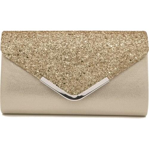 Banquet bag bridal bag Woman bag ladies PU sequin diamond envelope bag Fashion bridesmaid bag cosmetic bag Clutch bag Shoulder