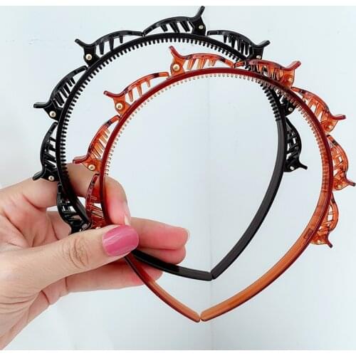 20 PCS/lot Bangs Hair Band and Hair Clip Shape Hollow with Teeth Hair Band and Hair Ornament Hair Accessories for Women