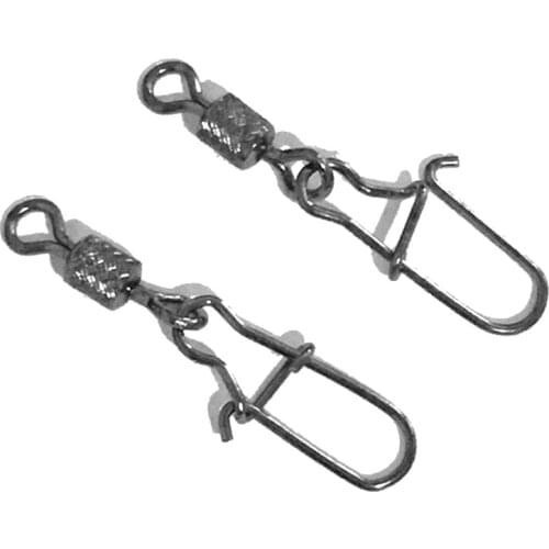 30PCS/LOT Fishing Connector Pin High Speed Bearing Rolling Swivel Fishing Hook Lure Sea Fishing Accessories Swivel Snap Fishhook