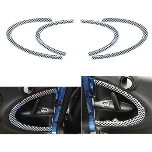 4pcs/Set For Mini Cooper Countryman R60 2011-2016 Interior Door Trim Kit Cover Sticker Decoration R60 Car Styling Accessories