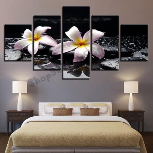 5D Diamond Painting 5 Panel Modern Art Home Poster Flower Picture Embroidery Water Drop Cross Stitch Square Round Drill TT4752