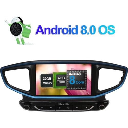 8 Inch Android 7.1/8.0 Octa Core 4GB RAM Car Radio Stereo For Hyundai Ioniq 2016-/Ioniq Hybrid Right Hand Driving GPS Multimedia