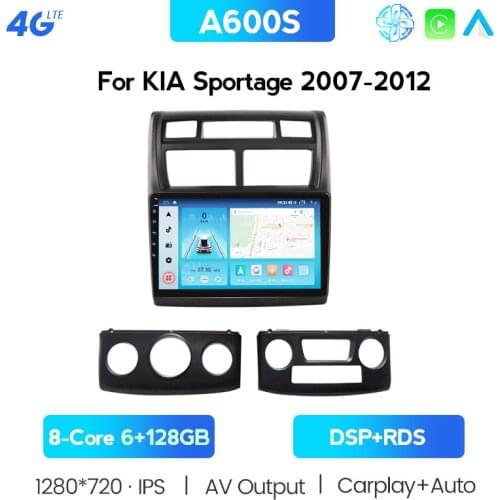 2 Din 8 Core Android 10.0 Car Video Multimedia Player For Kia Sportage 2 Android 2007 2008-2013 Car Radio Gps Navigation Player