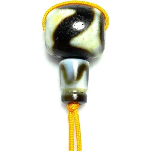 Tibetan Style Buddhist Beads, Rosary Beads, Jewelry Accessories, Agate, Tiger Tooth, Totem, Dzi Three-hole Connector