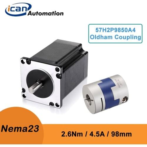 ICAN Nema23 Motor Holder Kit 2.6Nm 4.5A Shaft Coupler Flange Coupling