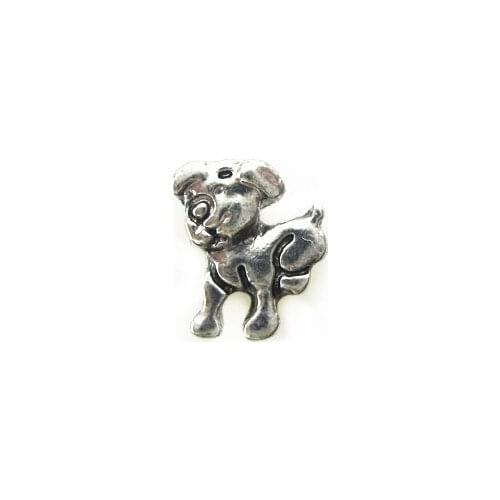 Hot selling 20pcs/lot silver angel dog floating charms living glass floating memory locket charms diy jewelry